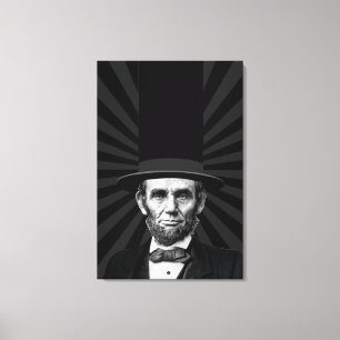 Abraham Lincoln Presidential Fashion Statement Canvas Print