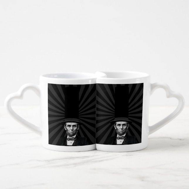 Abraham Lincoln Presidential Fashion Statement Coffee Mug Set (Front Nesting)