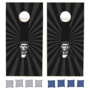 Abraham Lincoln Presidential Fashion Statement Cornhole Set