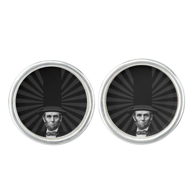 Abraham Lincoln Presidential Fashion Statement Cufflinks (Front)