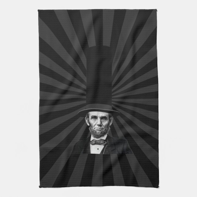 Abraham Lincoln Presidential Fashion Statement Kitchen Towel (Vertical)