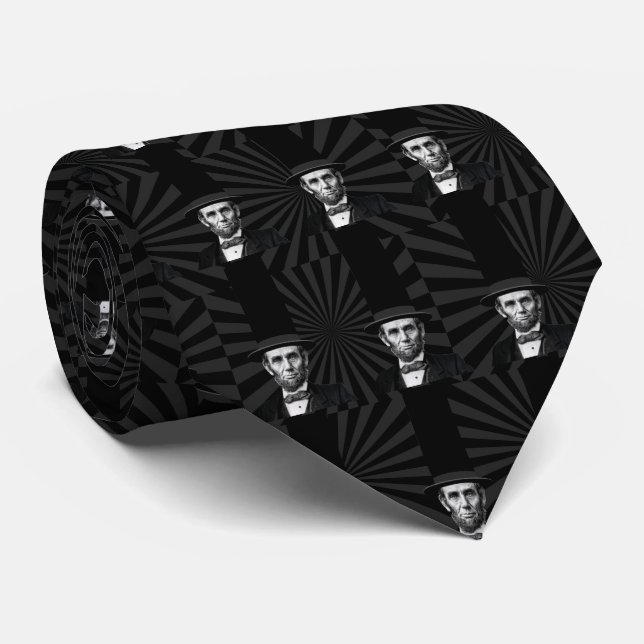 Abraham Lincoln Presidential Fashion Statement Neck Tie (Rolled)