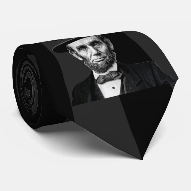Abraham Lincoln Presidential Fashion Statement Neck Tie (Rolled)