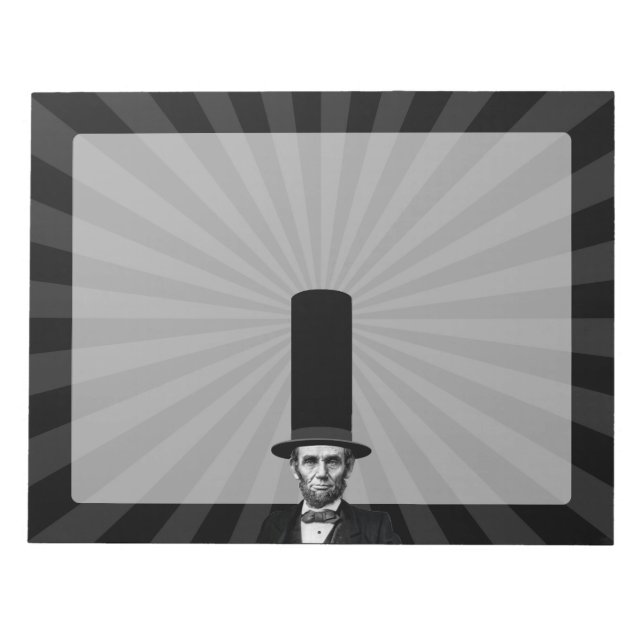 Abraham Lincoln Presidential Fashion Statement Notepad (Front)
