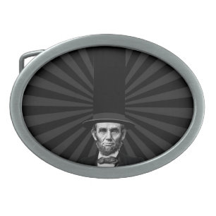 Abraham Lincoln Presidential Fashion Statement Oval Belt Buckle