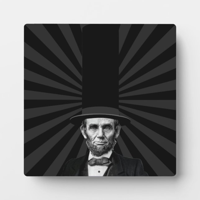 Abraham Lincoln Presidential Fashion Statement Plaque (Front)