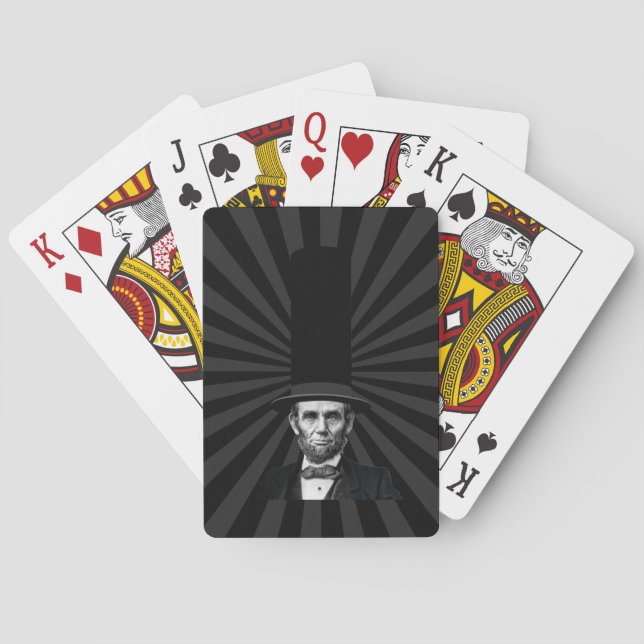 Abraham Lincoln Presidential Fashion Statement Poker Cards (Back)
