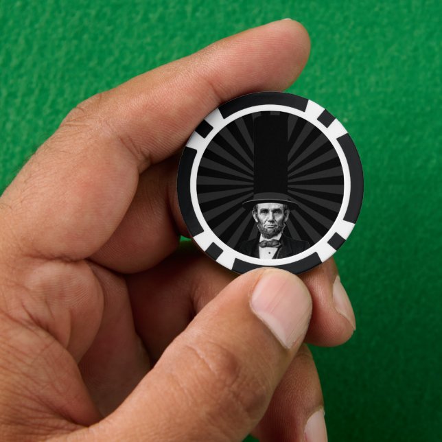 Abraham Lincoln Presidential Fashion Statement Poker Chips (Hand)