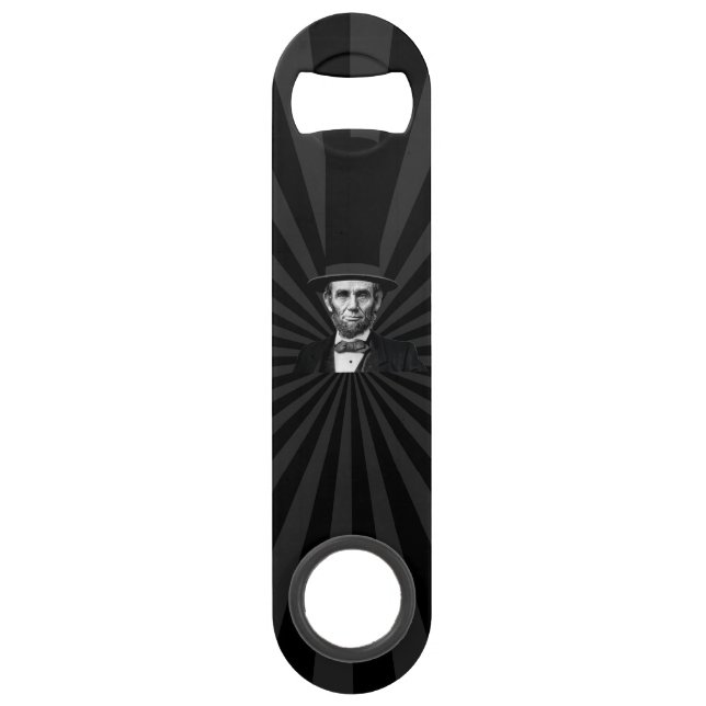 Abraham Lincoln Presidential Fashion Statement Speed Bottle Opener (Front)