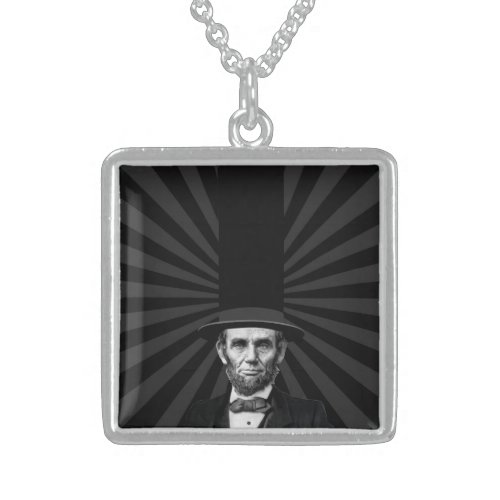 Abraham Lincoln Presidential Fashion Statement Sterling Silver Necklace
