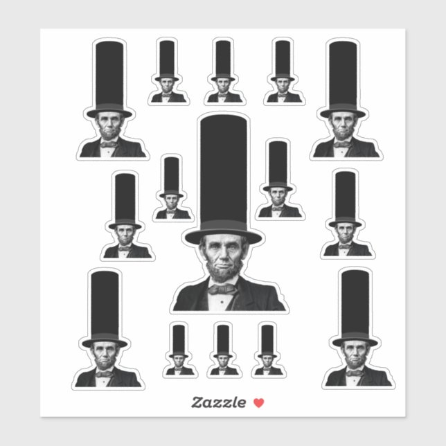 Abraham Lincoln Presidential Fashion Statement Sticker (Sheet)