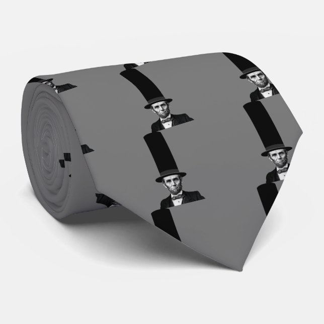 Abraham Lincoln Presidential Fashion Statement Tie (Rolled)