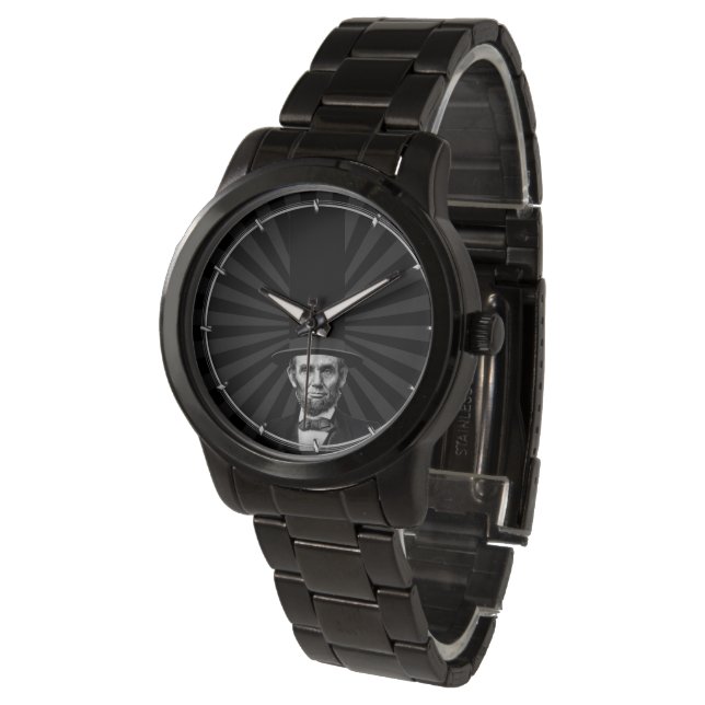 Abraham Lincoln Presidential Fashion Statement Watch (Angled)