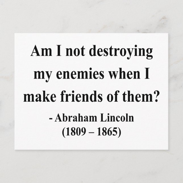 Abraham Lincoln Quote 12a Postcard (Front)