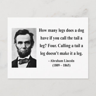 Abraham Lincoln Quote 13b Postcard
