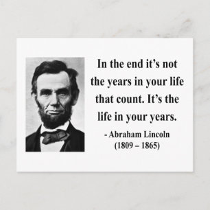 Abraham Lincoln Quote 2b Postcard