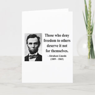 Abraham Lincoln Quote 3b Card