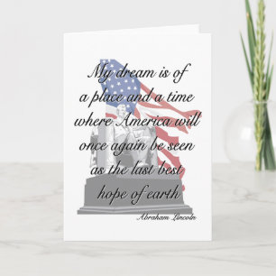 Abraham Lincoln quote card