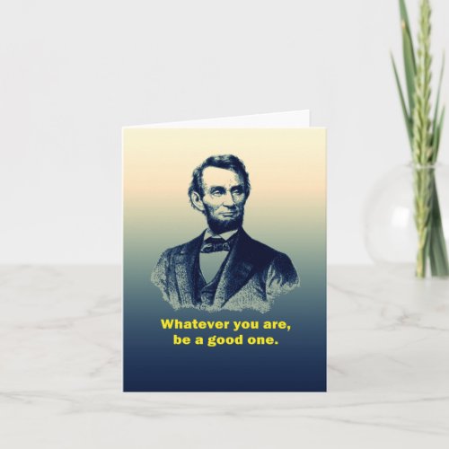 Abraham Lincoln Quote Card