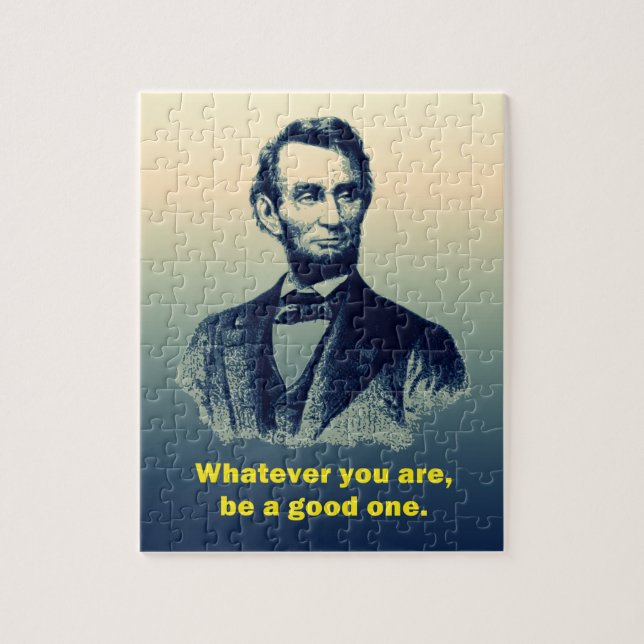 Abraham Lincoln Quote Jigsaw Puzzle (Vertical)