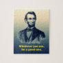 Abraham Lincoln Quote Jigsaw Puzzle