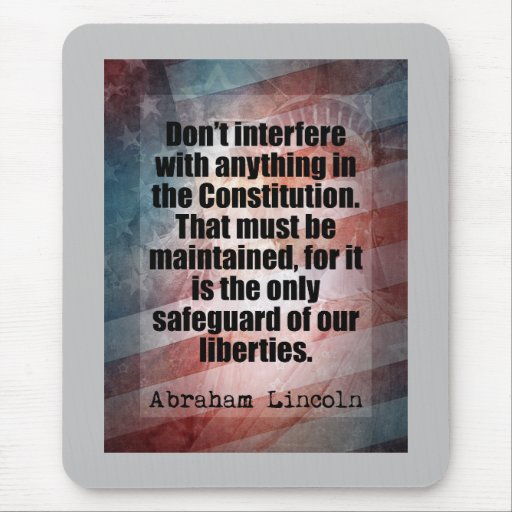 Abraham Lincoln Quote Mousepad
