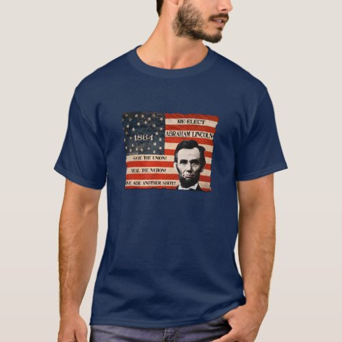 Abraham Lincoln Re_election Campaign Mens T_Shirt