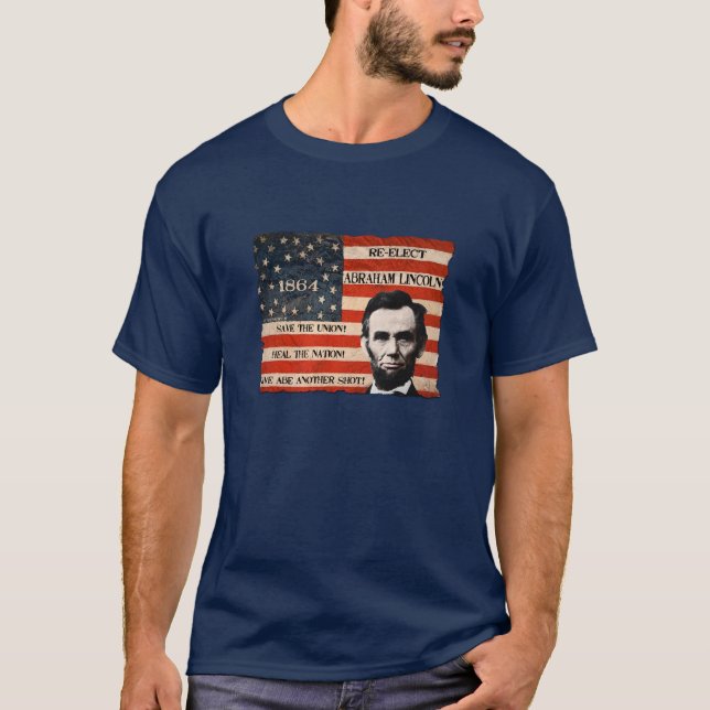 Abraham Lincoln Re-election Campaign Men's T-Shirt (Front)