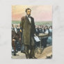 Abraham Lincoln Recites the Gettysburg Address Vin Postcard