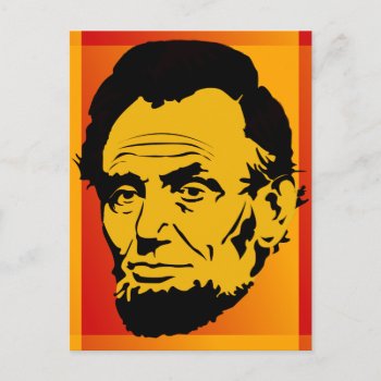 Abraham Lincoln Retro Pop Art Postcard by HumphreyKing at Zazzle