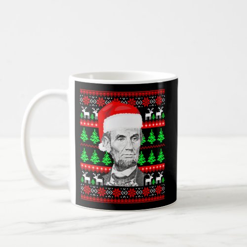 Abraham Lincoln Santa Ugly Coffee Mug