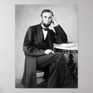 Abraham Lincoln Seated Portrait Poster