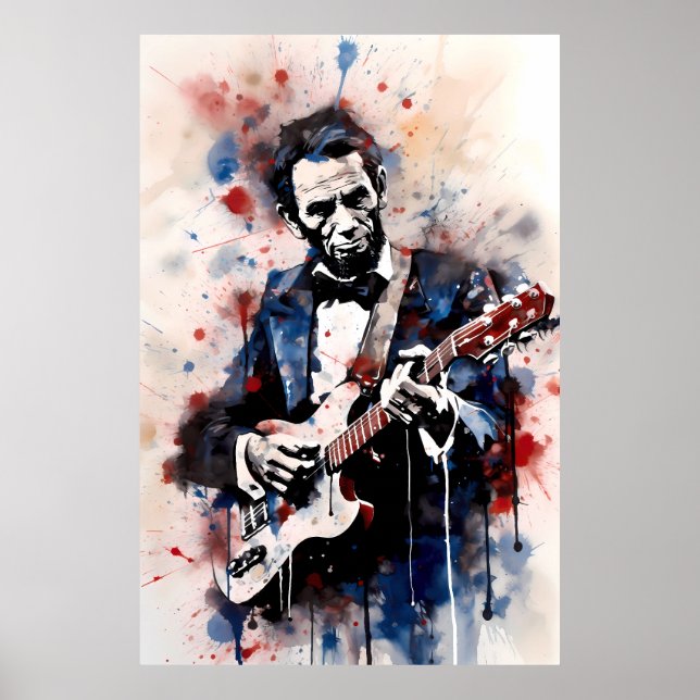 Abraham Lincoln Shredding Poster (Front)