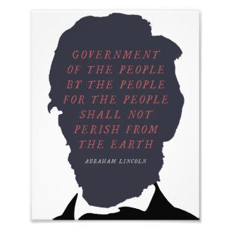 Abraham Lincoln Silhouette Photo Print
