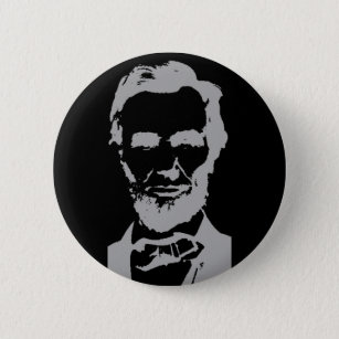 Abraham Lincoln silhouette Pinback Button