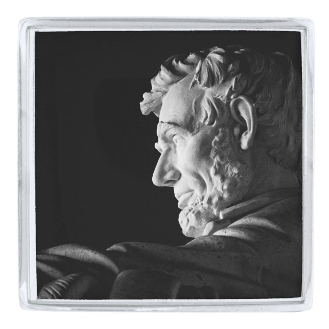 Abraham Lincoln Silver Finish Lapel Pin (Front)