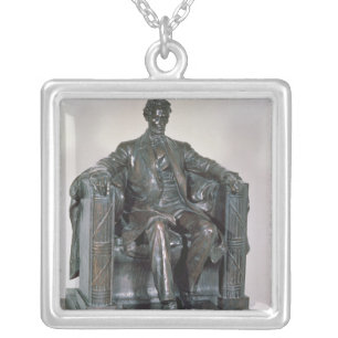 Abraham Lincoln Silver Plated Necklace
