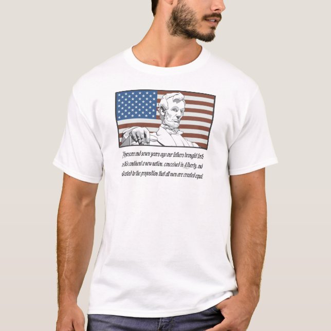 Abraham Lincoln Speech T-shirts (Front)