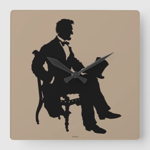 Abraham Lincoln Square Wall Clock