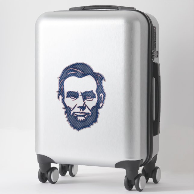 Abraham Lincoln Stars Portrait US President Sticker (Suitcase)