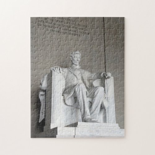 Abraham Lincoln Statue Lincoln Memorial Washington Jigsaw Puzzle