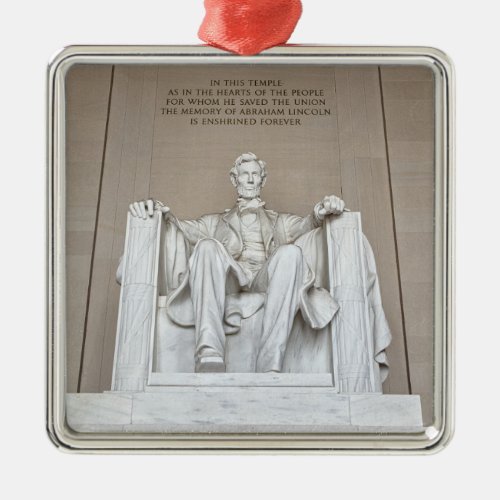 Abraham Lincoln Statue Metal Ornament