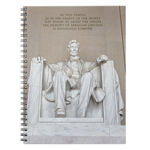 Abraham Lincoln Statue Notebook