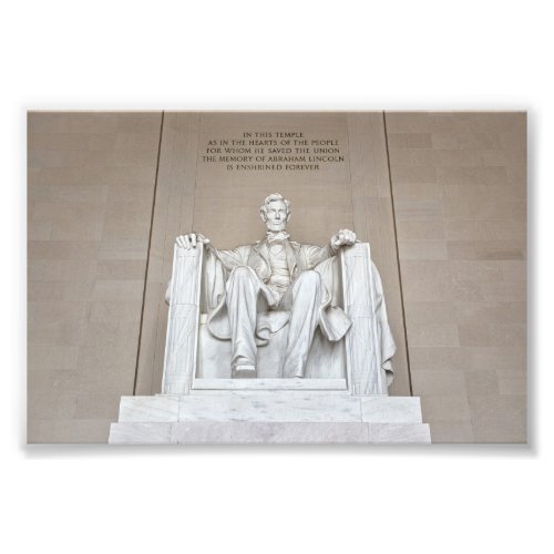 Abraham Lincoln Statue Photo Print