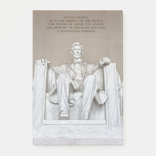 Abraham Lincoln Statue Post_it Notes