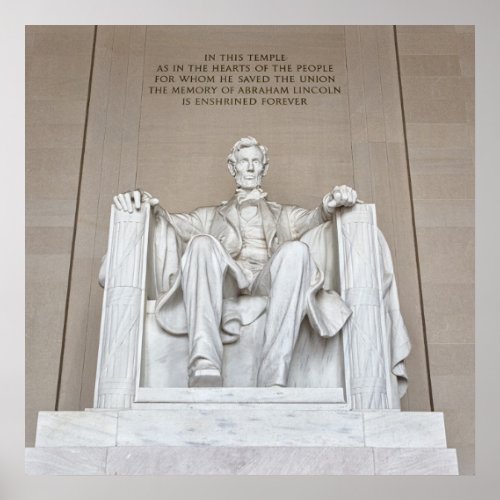 Abraham Lincoln Statue Poster