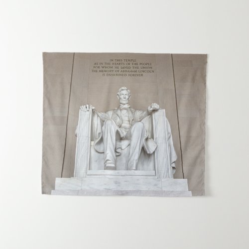 Abraham Lincoln Statue Tapestry