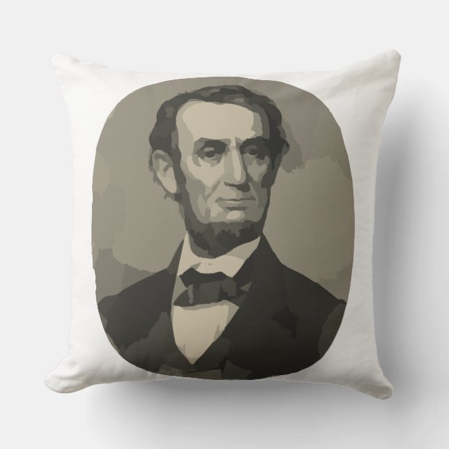 abraham lincoln throw pillow (Front)