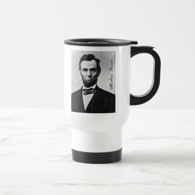 ABRAHAM LINCOLN TRAVEL MUG (Right)