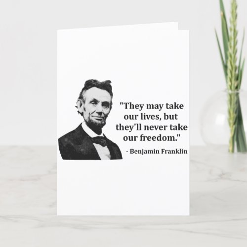 Abraham Lincoln Troll Quote Card